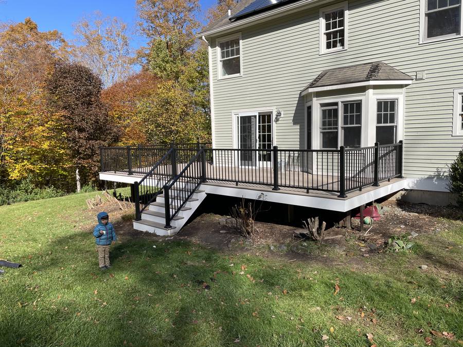 Finished composite deck