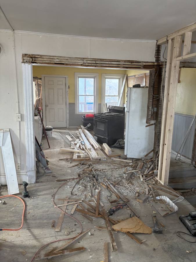 During demolition